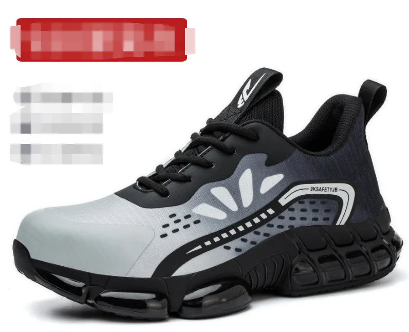 Men's Steel Toe Work Boots - High Top Safety Shoes