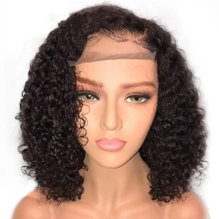 Lace Front Wig for Women - Short Curly Synthetic Hair