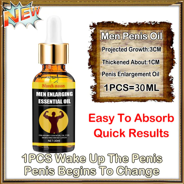 Men's Essential Oil for Penis Thickening and Growth