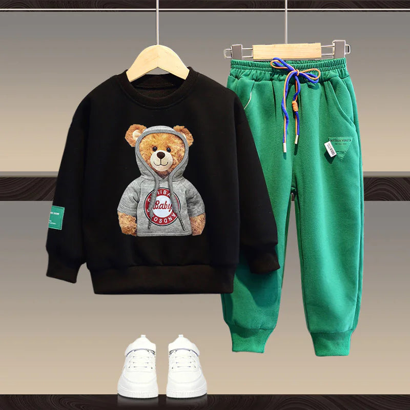 Bear Hoodie Set for Kids (One Set)