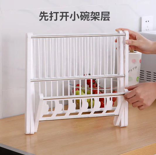 New Folding Kitchen Draining Rack for Utensil Storage
