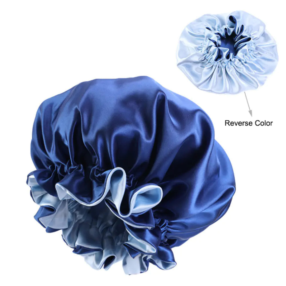 Extra Large Round Double Satin Lace Nightcap