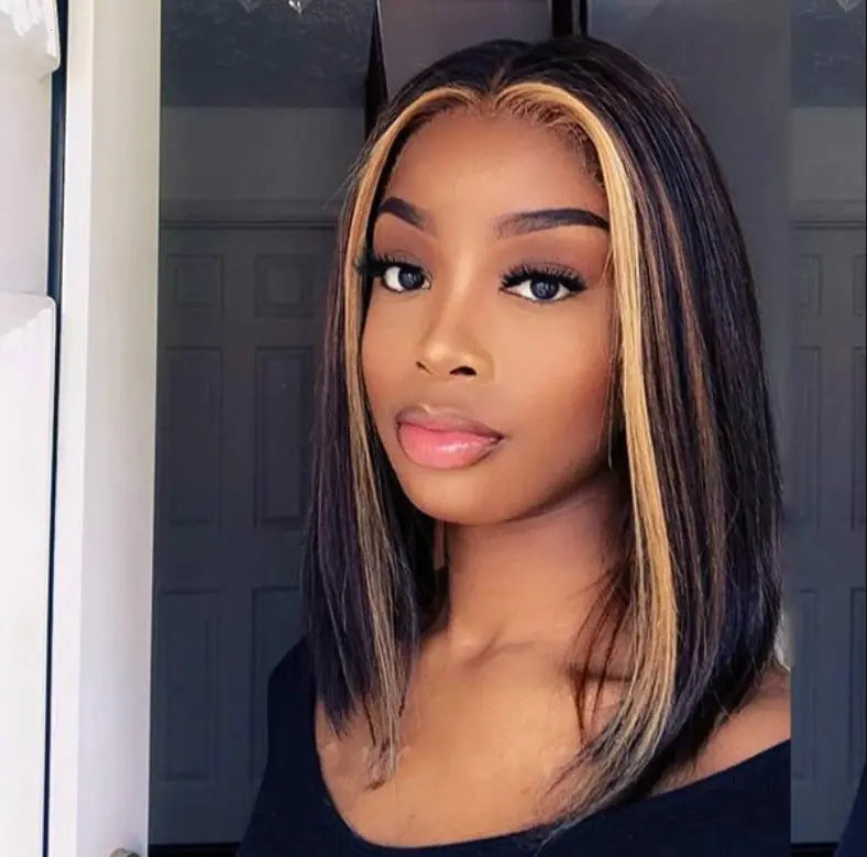 Explosion Style Front Lace Straight Human Hair Wig