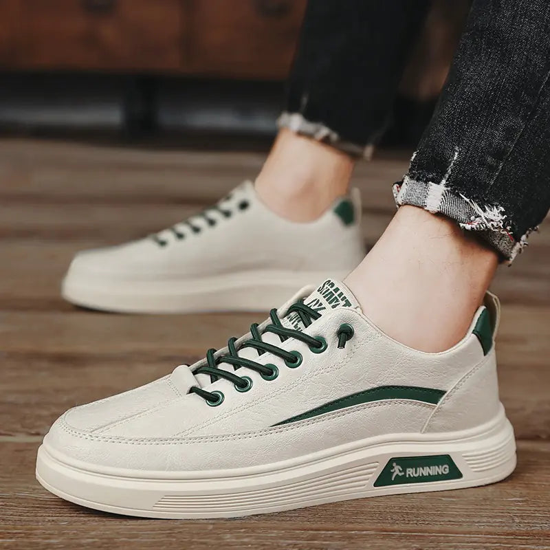 2024 Men's Spring Casual White Sneakers for Teens