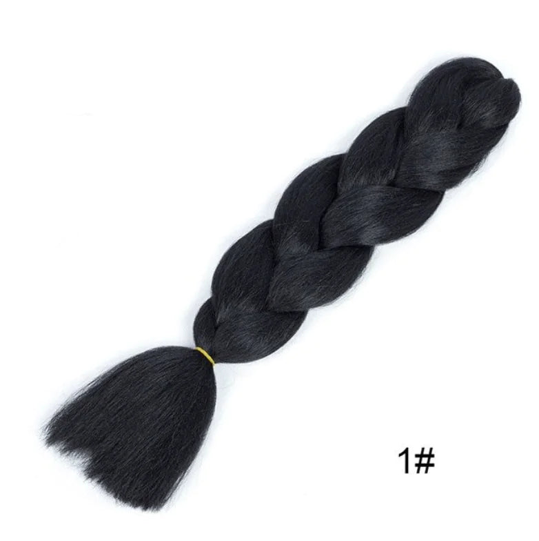 Big Braided Synthetic Wig with Dirty Braid Design