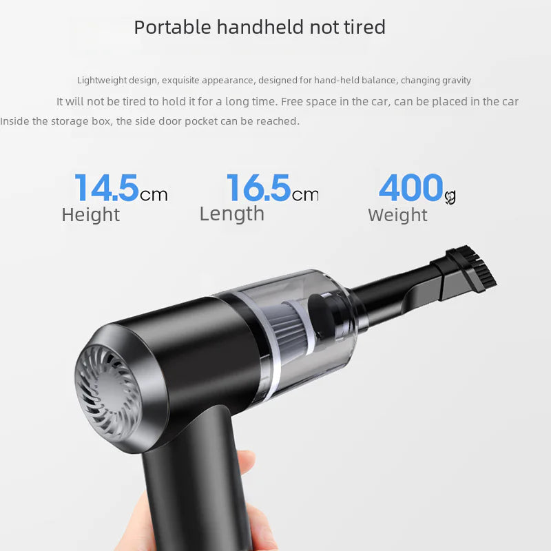 Portable Wireless Car Vacuum Cleaner with Strong Suction