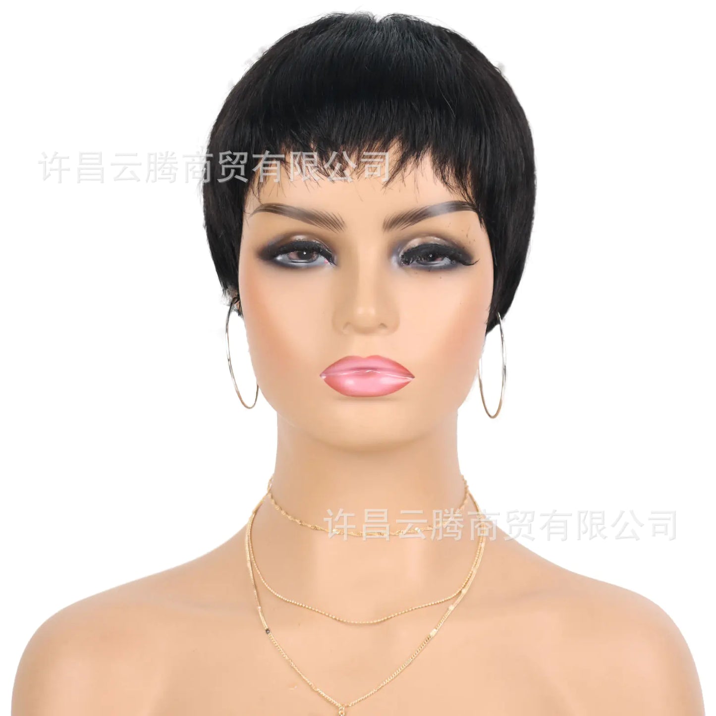 Pixie Human Hair Wig - 100% Remy Hair for Women