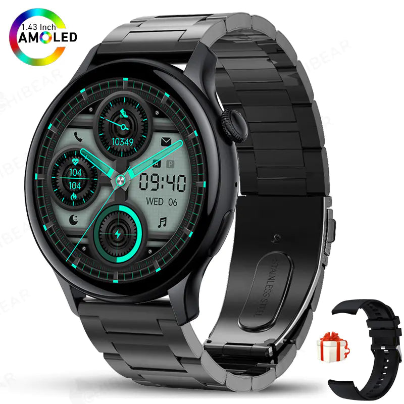 HK85 Smartwatch with AMOLED 1.43" Screen and Bluetooth