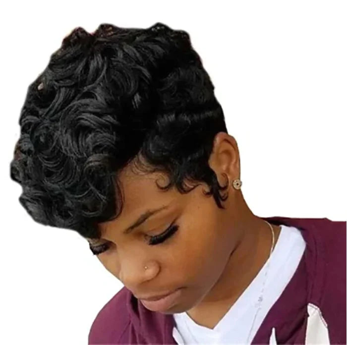 European Beauty Fashion Short Straight Hair Bundle