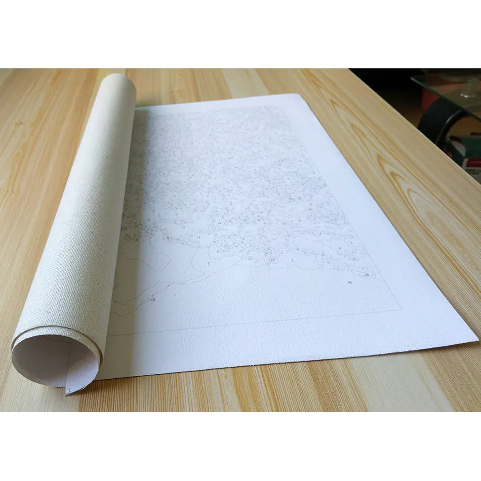 Digital Flower Painting with Vase Design