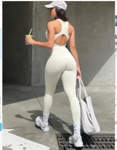 Sleeveless Hollow Out Bodycon Jumpsuit for Women