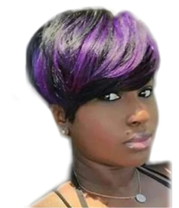 European Beauty Fashion Short Straight Hair Bundle