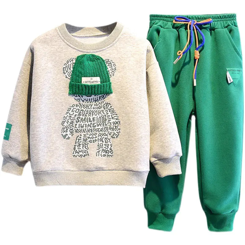 Bear Hoodie Set for Kids (One Set)