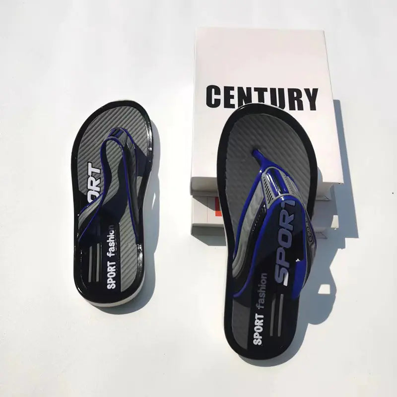 Men's Summer Flip Flops - Durable Casual Beach Sandals