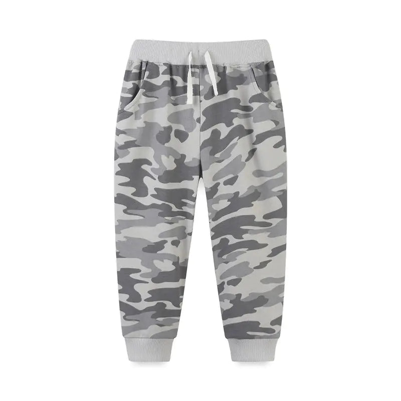 Camouflage Boys Sweatpants with Drawstring for Toddlers