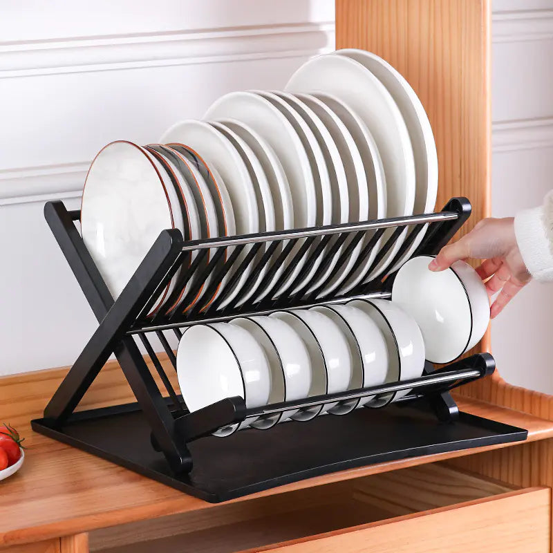 New Folding Kitchen Draining Rack for Utensil Storage