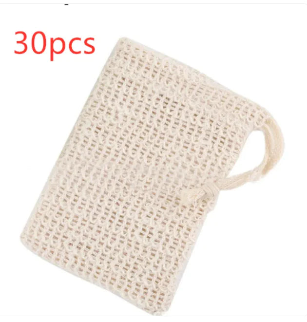 Cotton and linen foaming net soap bag