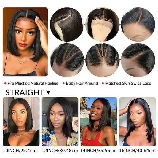Lace Front Wig for Women - Short Bobo Style (Full Set)