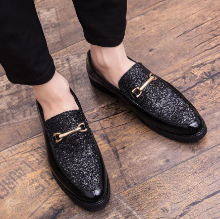 Men's Trendy Patent Leather Casual Shoes