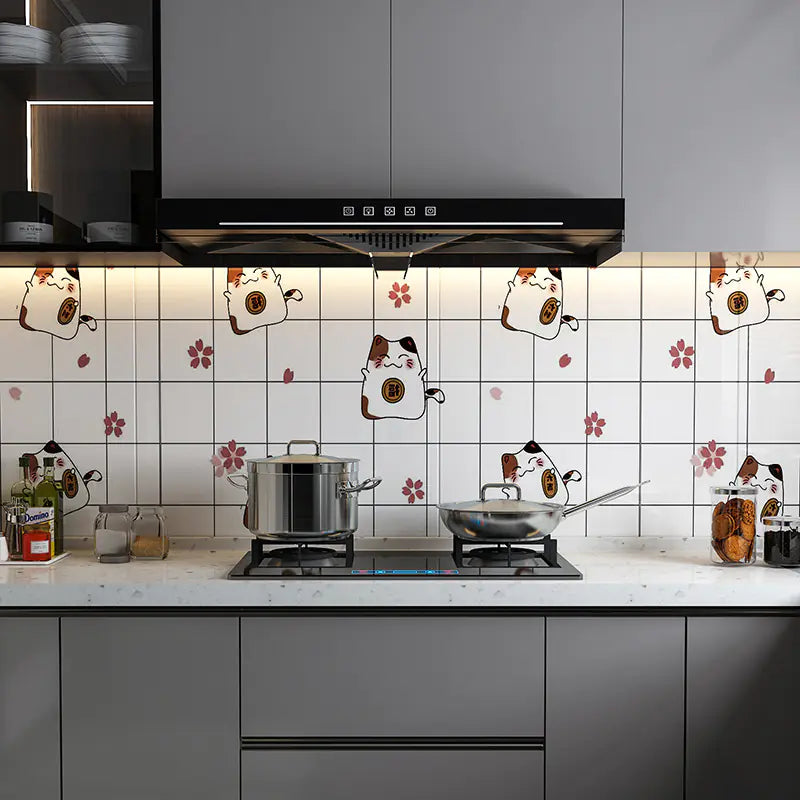 Self-Adhesive Waterproof Kitchen Oil-Resistant Stickers