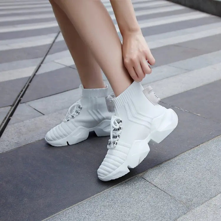 Comfortable High-Top Women's Sneakers for Summer
