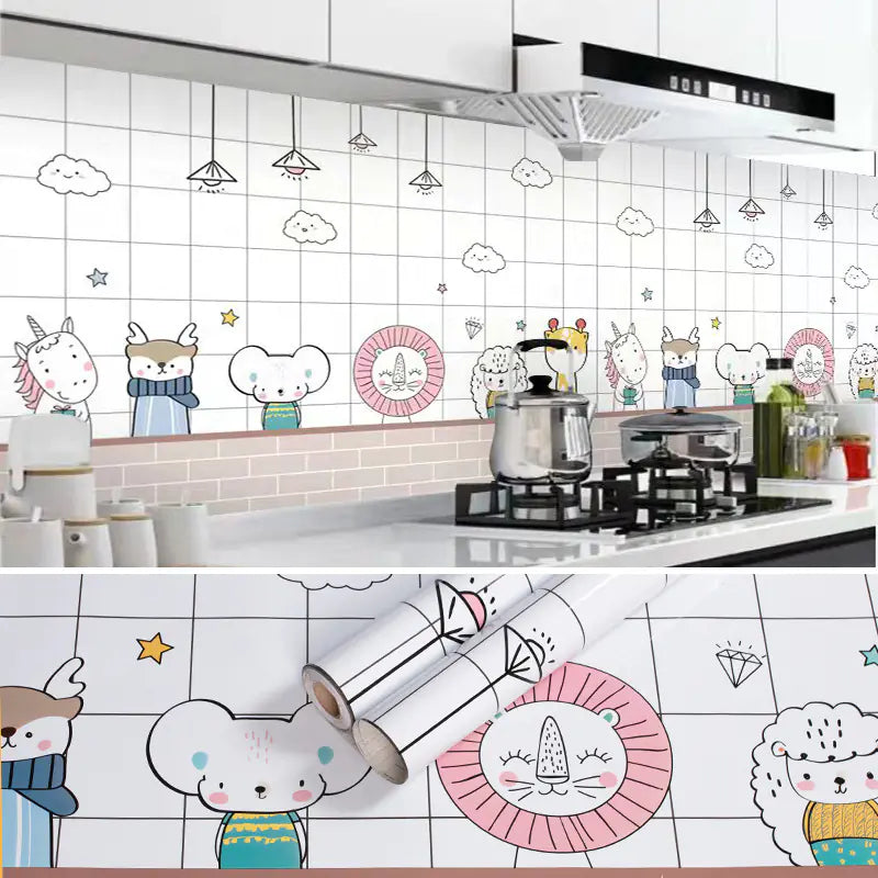 Self-Adhesive Waterproof Kitchen Oil-Resistant Stickers
