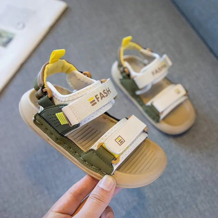 Boys' Soft Bottom Summer Beach Sandals for School