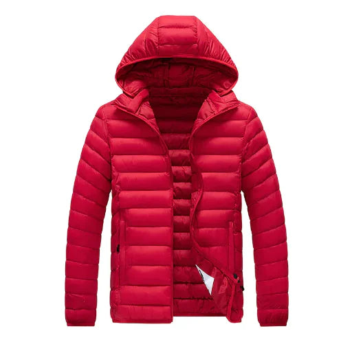 Men's Puffer Jacket Breezy with Removable Hood (One Item)