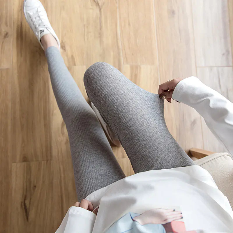 Real Shot of New Autumn Cotton Leggings for Pregnant Women