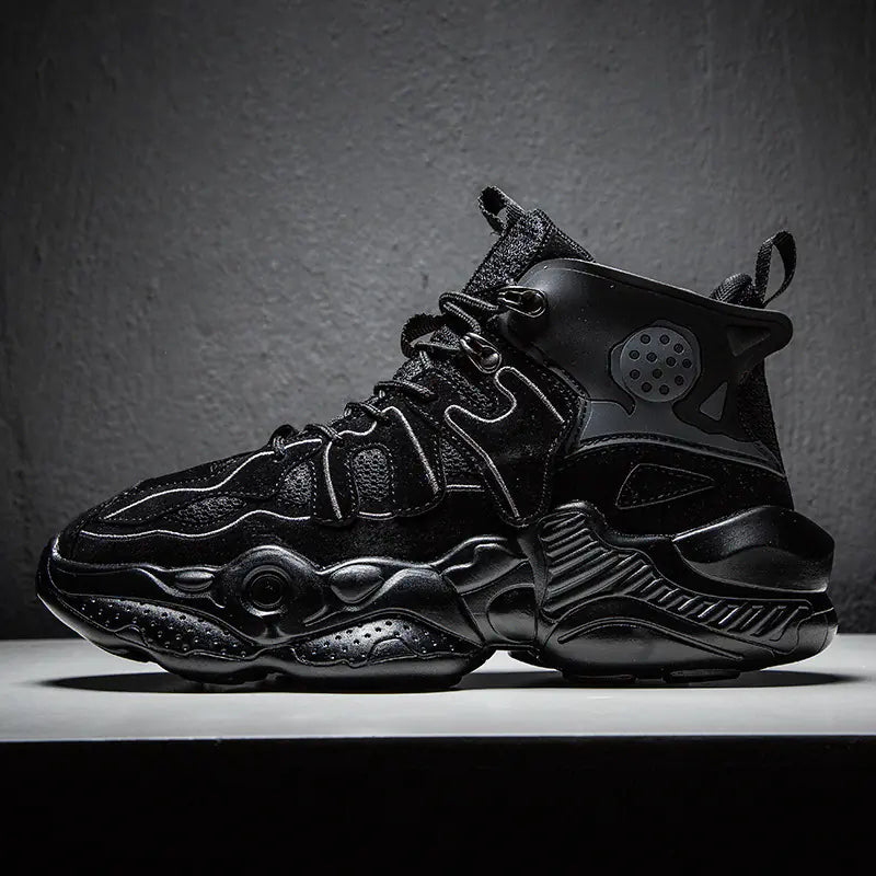 Color Block Sneakers for Men - Dad Shoes with Height Boost