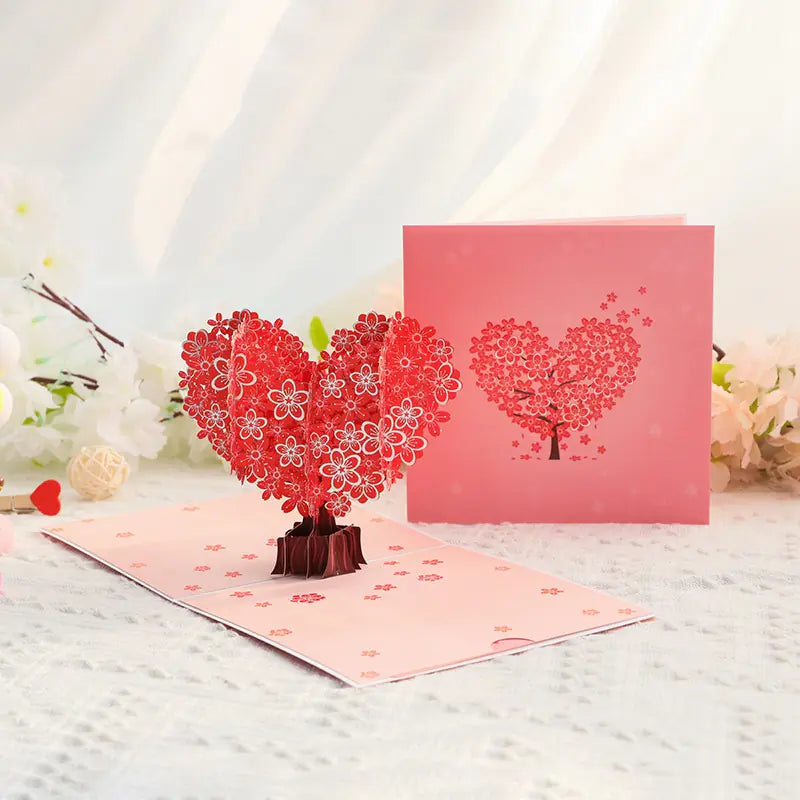 Personalized 3D Cute Paper Carving Blessing Card