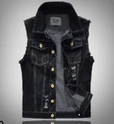 London Denim Vest - Modern Design and Versatility (One Piece)