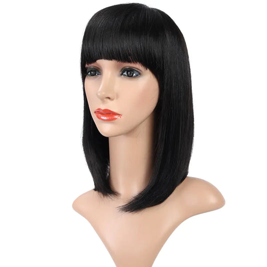European and American Bob Wigs with Bangs