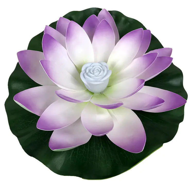 LED Lotus Flower Lamp for Water Decoration with Battery