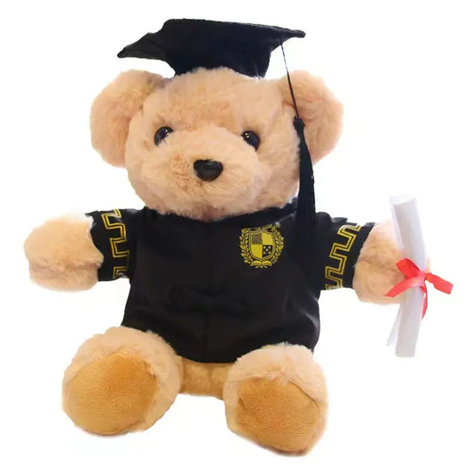 Cute Dr. Bear Plush Toy for Graduation Gift