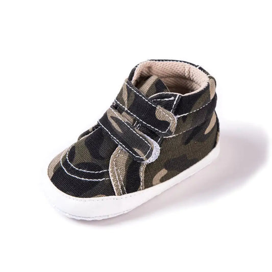 Camouflage Canvas Double Strap Baby Shoes