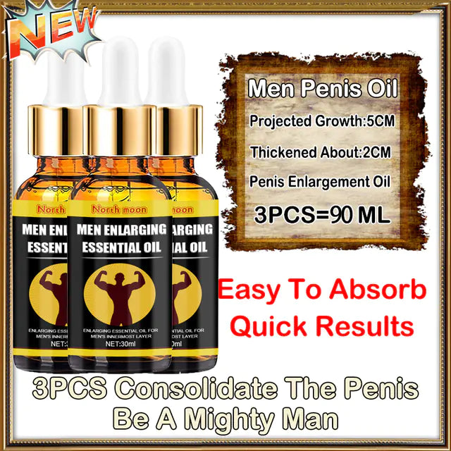 Men's Essential Oil for Penis Thickening and Growth