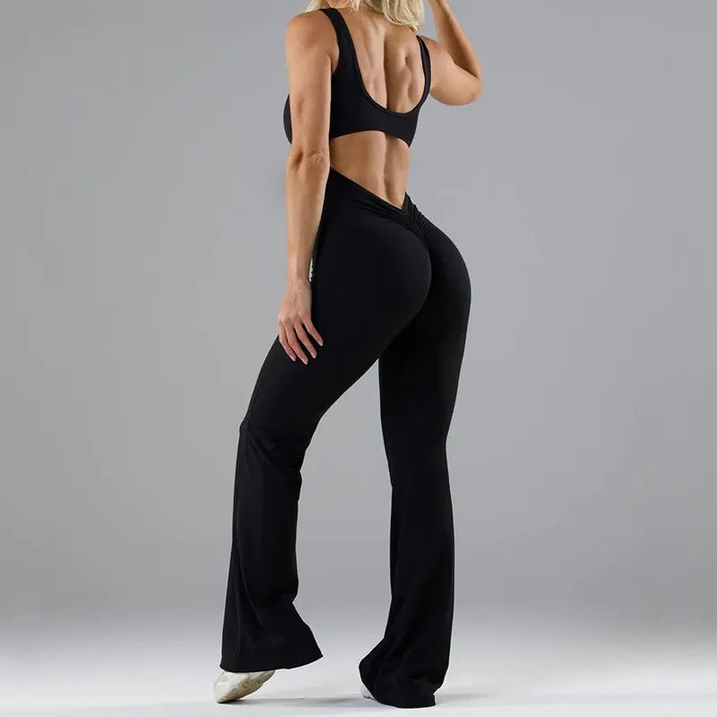Besiona V-Back Jumpsuit with Built-in Pads (One Piece)