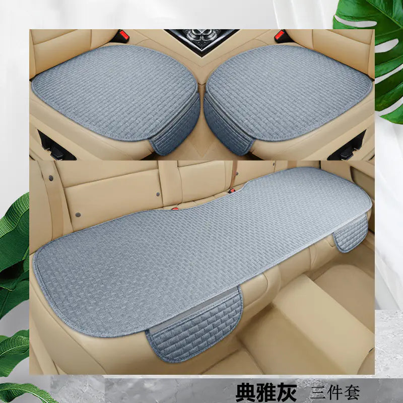 Summer Linen Comfortable Car Seat Cushion Set (3 pcs)