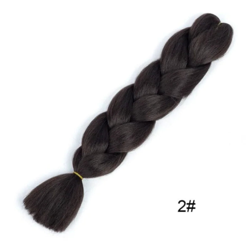 Big Braided Synthetic Wig with Dirty Braid Design