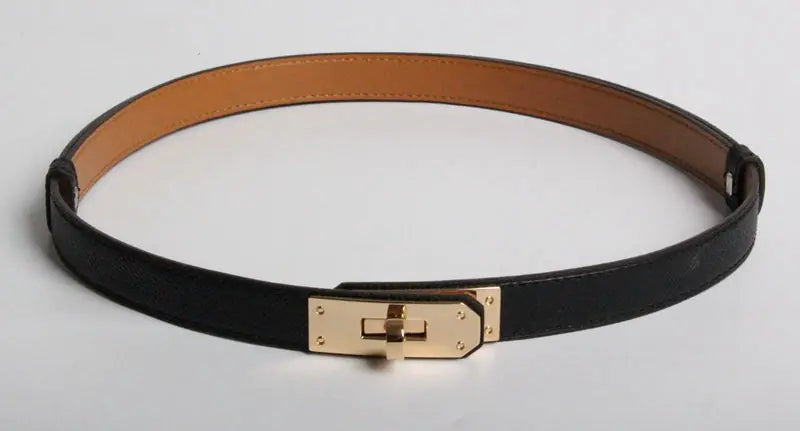 H 2019 New Kelly Leather Slim Belt for Women